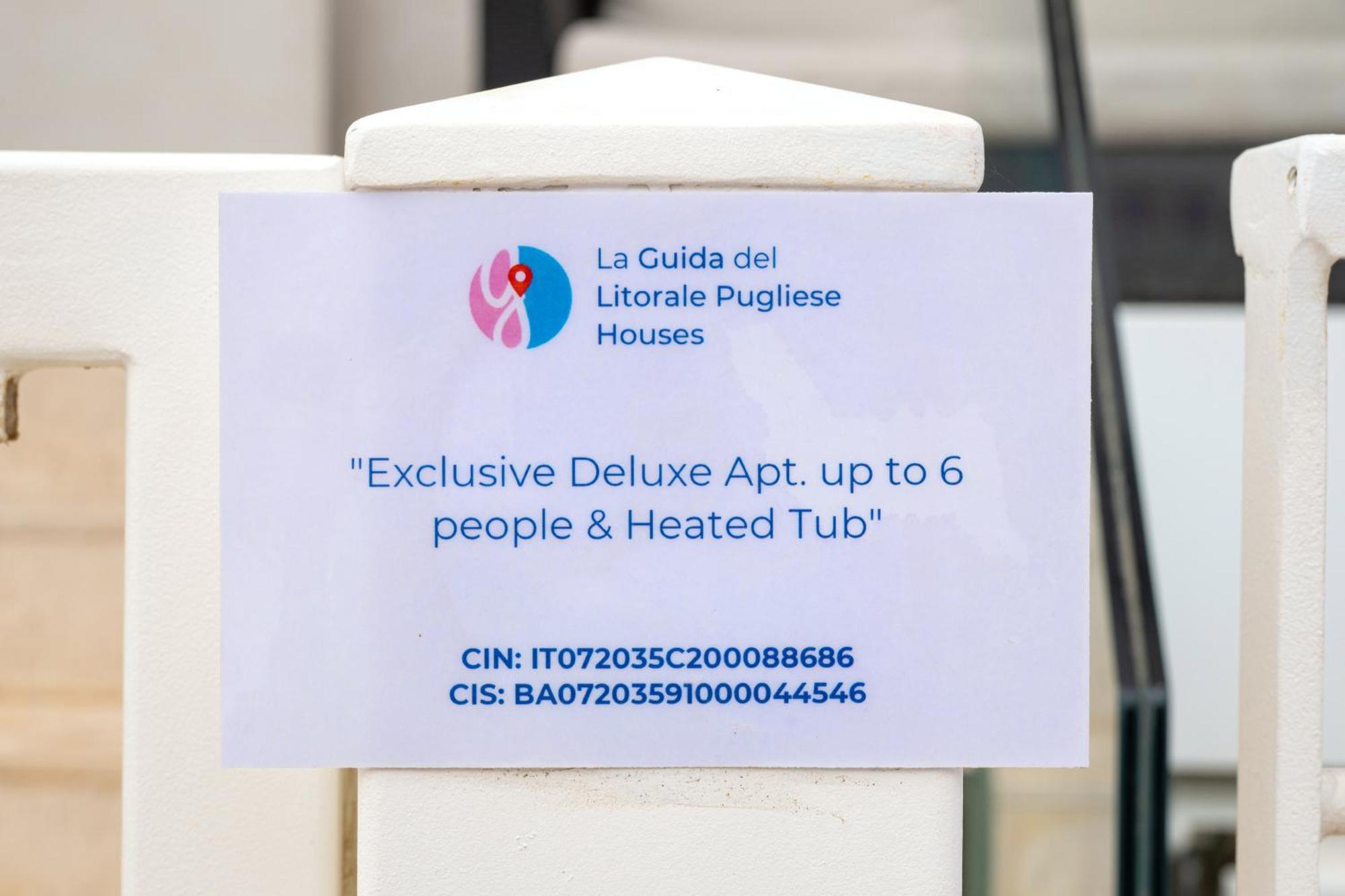 Exclusive Deluxe Apt Up To 6 People & Heated Tub Polignano a Mare Exteriör bild